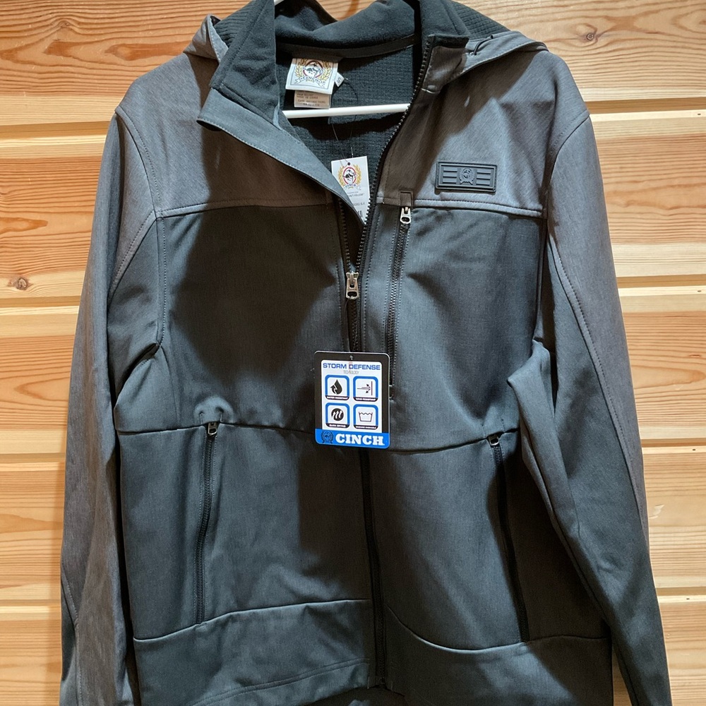 Cinch Men's Gray Hooded Jacket